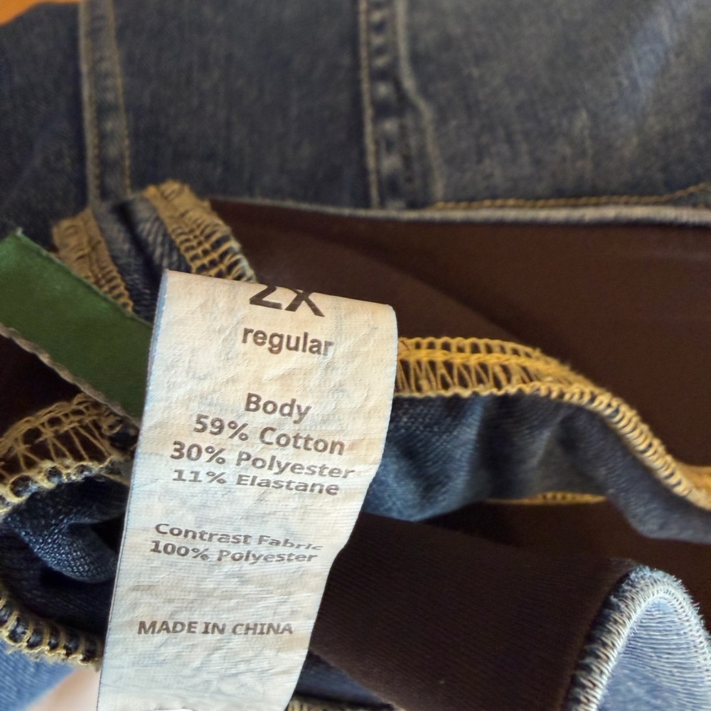 Women’s Halara wide leg Blue Jeans 2x - Picture 3 of 3
